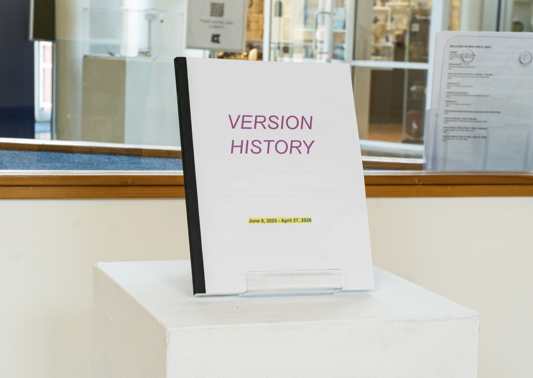 Version History (June 8, 2025 – April 27, 2026)
Artist Publication, 121 color pages
2026
